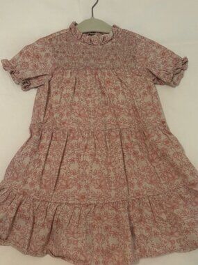 Adorable Pink Floral Kids Dress.